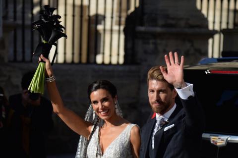 Por qué las flores negras de Pilar Rubio en su boda con Ramos?