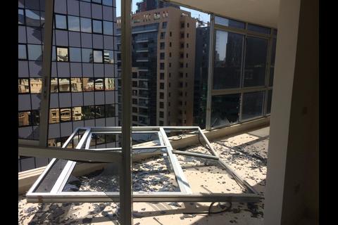 Así quedó el consulado guatemalteco tras la explosión en Beirut