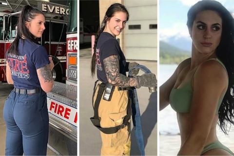 La bombera Presley Pritchar pierde su empleo por ser muy sexy