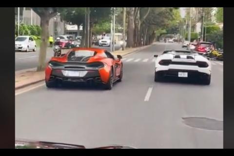 Difunden videos del Lamborghini a alta velocidad en Guatemala