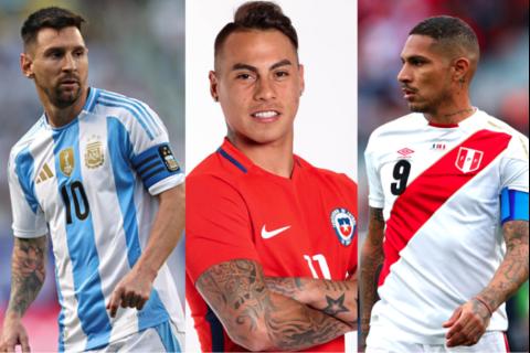 Messi, Vargas y Guerrero buscan ser el goleador histórico de la Copa América