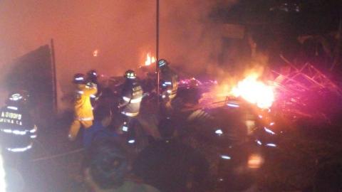 Incendio consume mercado de Chichicastenango