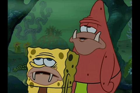 El origen del meme de Bob Esponja cavernícola que causa sensación 