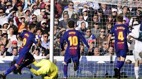 Así fue el gol de Luis Suárez, el primero del FC Barcelona