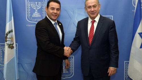 Jimmy anuncia que trasladará la embajada de Guatemala a Jerusalén