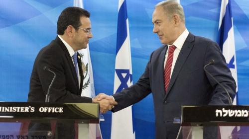 Israel saluda a Guatemala por reconocer Jerusalén como capital israelí