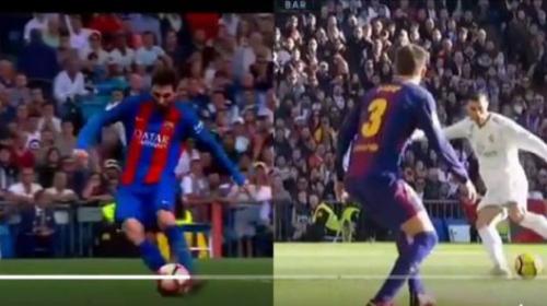 Video: la misma jugada de Messi y Cristiano con resultado distinto