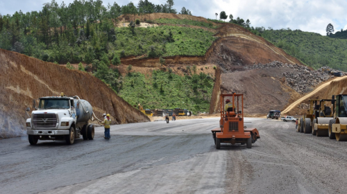 Así avanza la construcción de la carretera de peaje en Chimaltenango