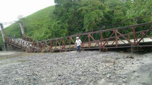 Así quedó el puente que colapsó en Los Amates, Izabal 