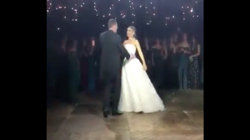 Romántico baile de bodas casi termina en tragedia por un incendio
