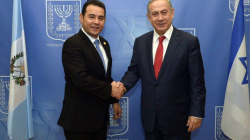 Jimmy Morales viajará a la inauguración de la embajada en Jerusalén