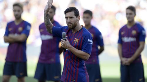 La promesa de Messi en su primer día como capitán del Barça