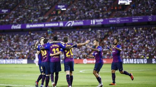 El VAR salva la victoria del Barcelona en su visita al Real Valladolid