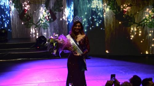Ella recibió la corona como "Miss Universe Guatemala"