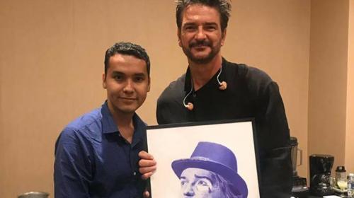 Pintor guatemalteco cumple su sueño y entrega su obra a Arjona