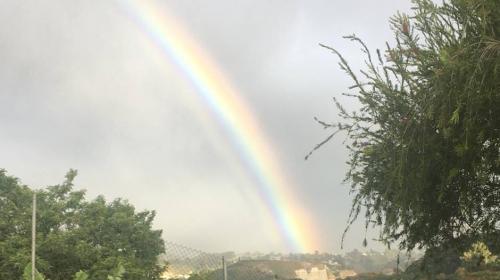 Impresionante arcoíris sorprende a guatemaltecos luego de lluvias