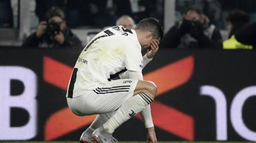 El berrinche de Cristiano Ronaldo por no anotar ante la Roma