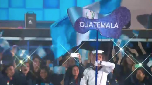 Así desfiló Guatemala en la inauguración de Barranquilla 2018