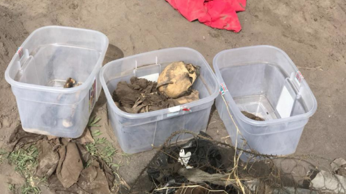 Denuncian que Covial trata como basura los restos humanos hallados