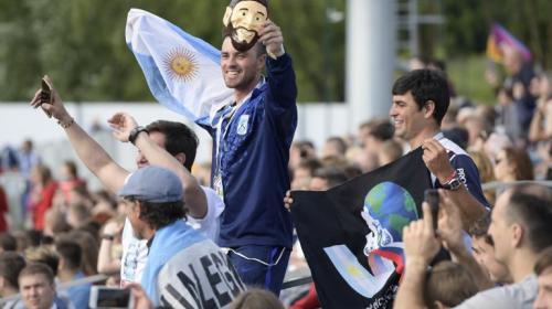 Argentina desata locura en su primer entrenamiento en Rusia
