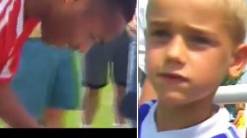 El tierno video de Griezmann con 7 años junto a grandes estrellas