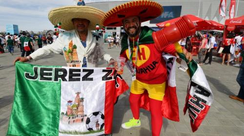 Impresionante marcha mexicana en Rusia para apoyar a su selección