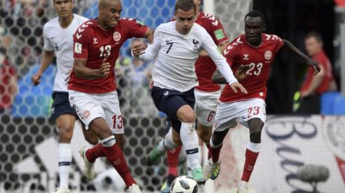 Con poco fútbol, Francia y Dinamarca avanzan a la siguiente ronda