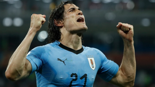 Cavani está llevando a Uruguay a cuartos de final 