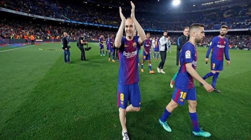 El Camp Nou despedirá a Iniesta en el último partido de la temporada