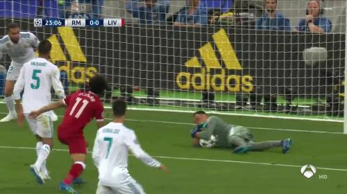 Impresionante atajada de Keylor Navas para negar el gol a Liverpool 