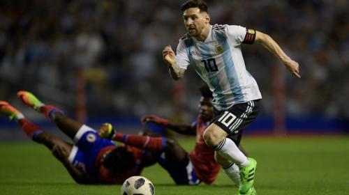 La espectacular jugada de Messi en el amistoso Argentina - Haití