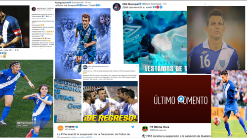 Las reacciones tras conocer que FIFA levantó la suspensión a Guatemala