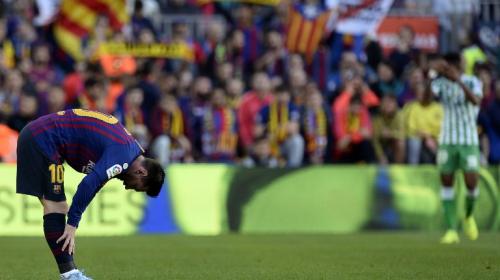 Messi volvió, hizo dos goles, pero el Barça perdió ante el Betis