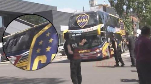 Apedrean el autobus de Boca Juniors a su llegada al Monumental