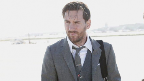 El traje de Messi en Londres que causa furor en las redes