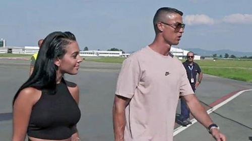 Cristiano Ronaldo huye de la polémica junto a su novia