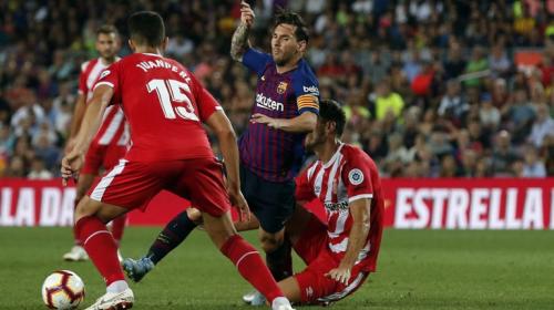 VAR, expulsión y el Barcelona rescató un empate ante Girona