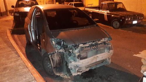 Denuncia robo y la PNC recupera el vehículo casi desmantelado