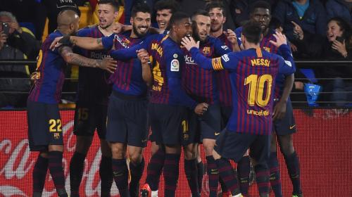 Luis Suárez salva del "papelón" al Barcelona ante el Villarreal