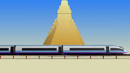 Así sería el tren rápido, el mega proyecto que anunció Giammattei