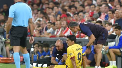 Malas noticias para el Barcelona por lesión de Luis Suárez