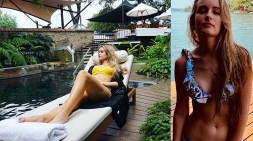 Stephanie Zelaya sorprendió con fotos en bikini y en la playa