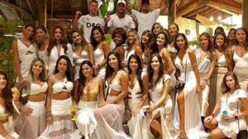 La exclusiva fiesta de fin año de Neymar en Brasil con 26 mujeres