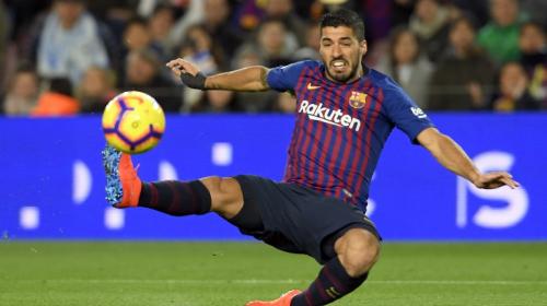 Fantástica jugada a un toque del Barça para el golazo de Suárez