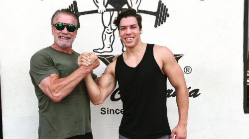 Hijo de Schwarzenegger sigue los pasos de su padre 