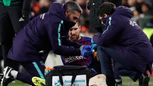 Messi es duda para el Clásico ante el Madrid por esta lesión