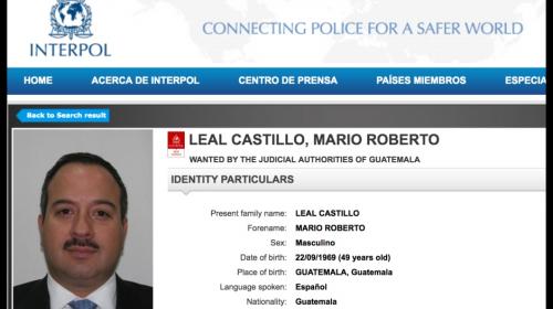 Mario Leal ya aparece en la lista de "Se busca" de la Interpol 