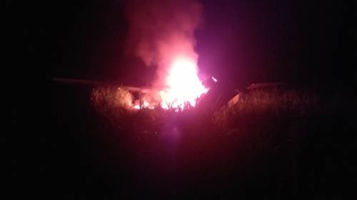 Ejército localiza otra narcoavioneta quemada en pista clandestina