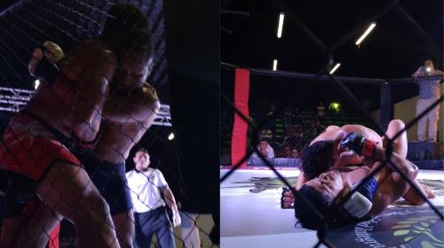 Sangre y sudor dejaron los peleadores de MMA en el octágono