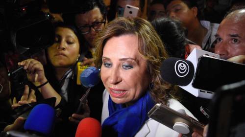 Declaraciones de Sandra Torres tras primeros resultados